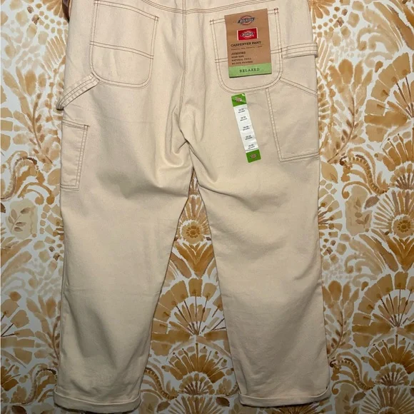 Dickies Men's Relaxed Cream Utility Jeans 15/32 NWT - Picture 3 of 7